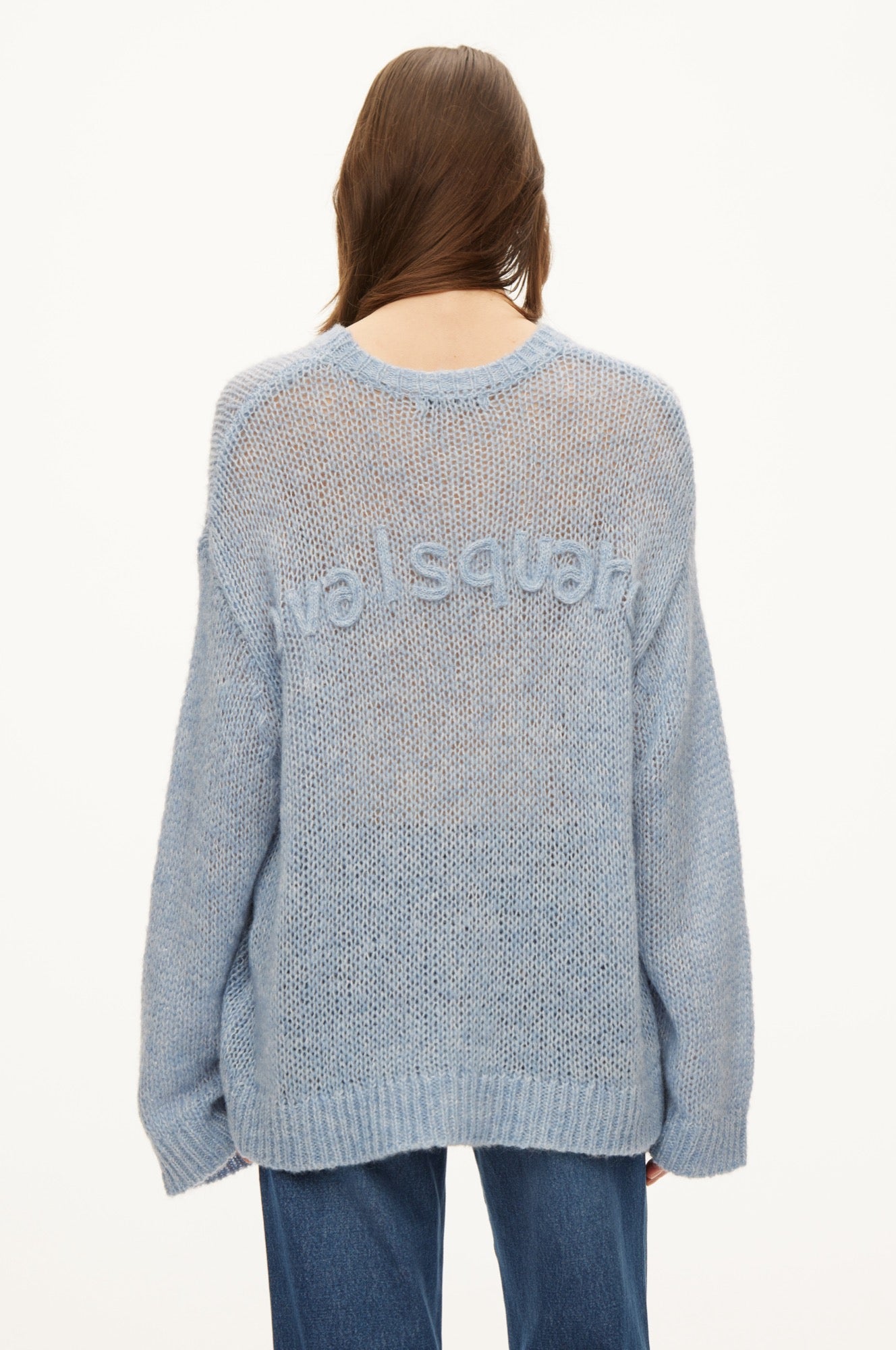 Oval Square Light Oversized Knit KNITS Delicate light blue