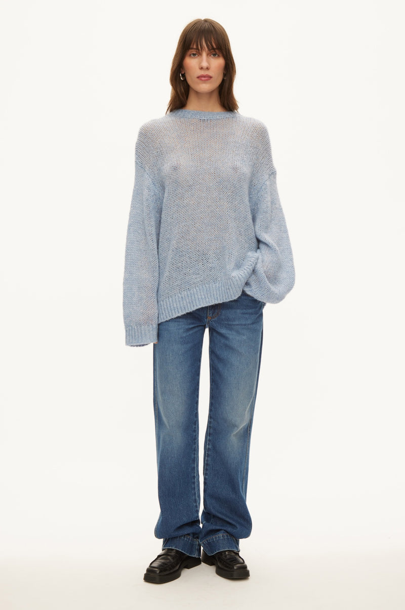 Oval Square Light Oversized Knit KNITS Delicate light blue