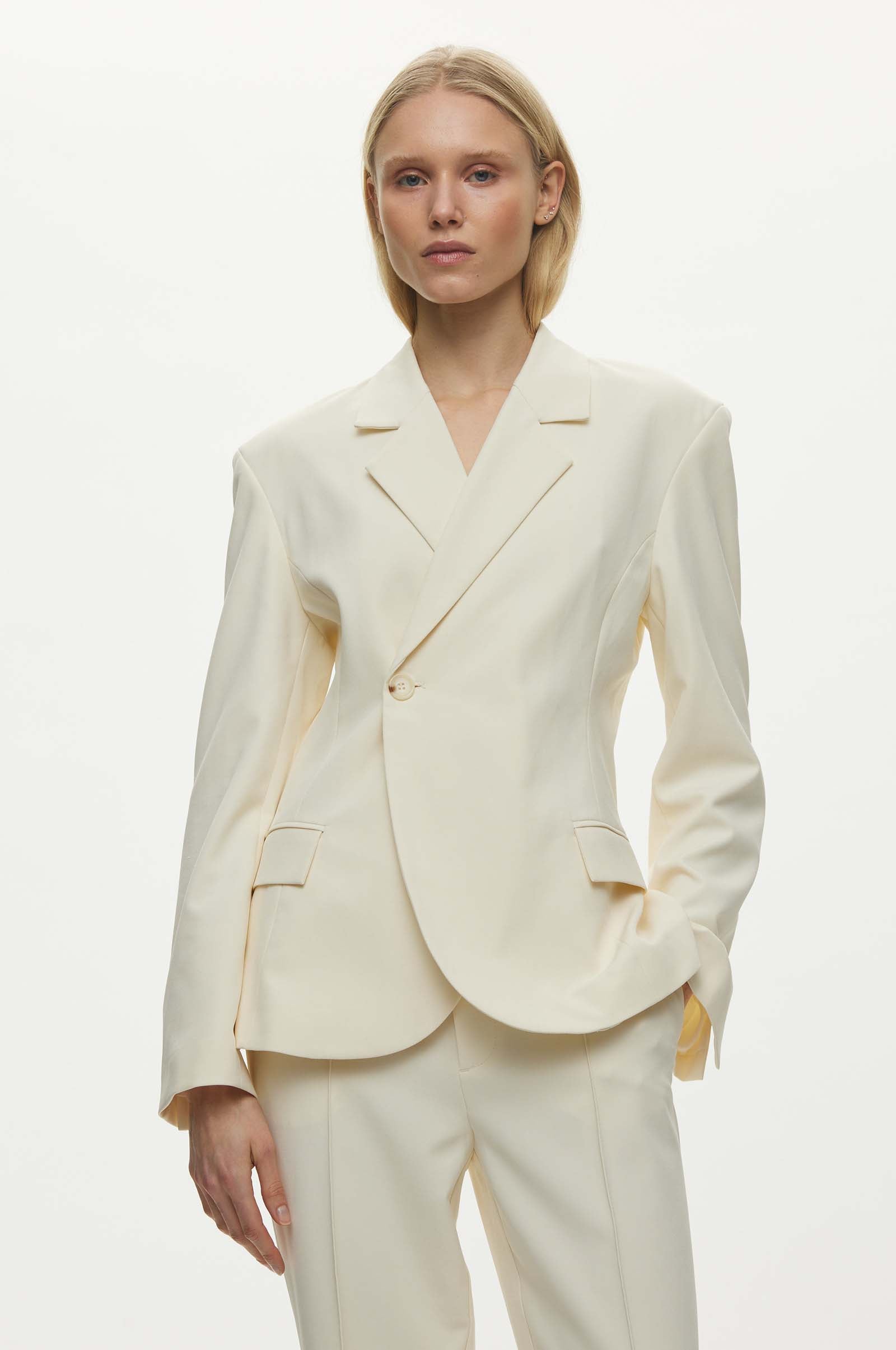 Oval Square Lily Blazer BLAZERS 1002 Off White
