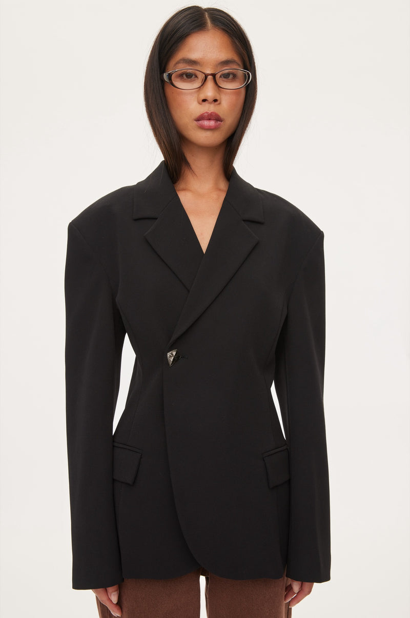 Oval Square Lily Blazer BLAZERS 8001 Black