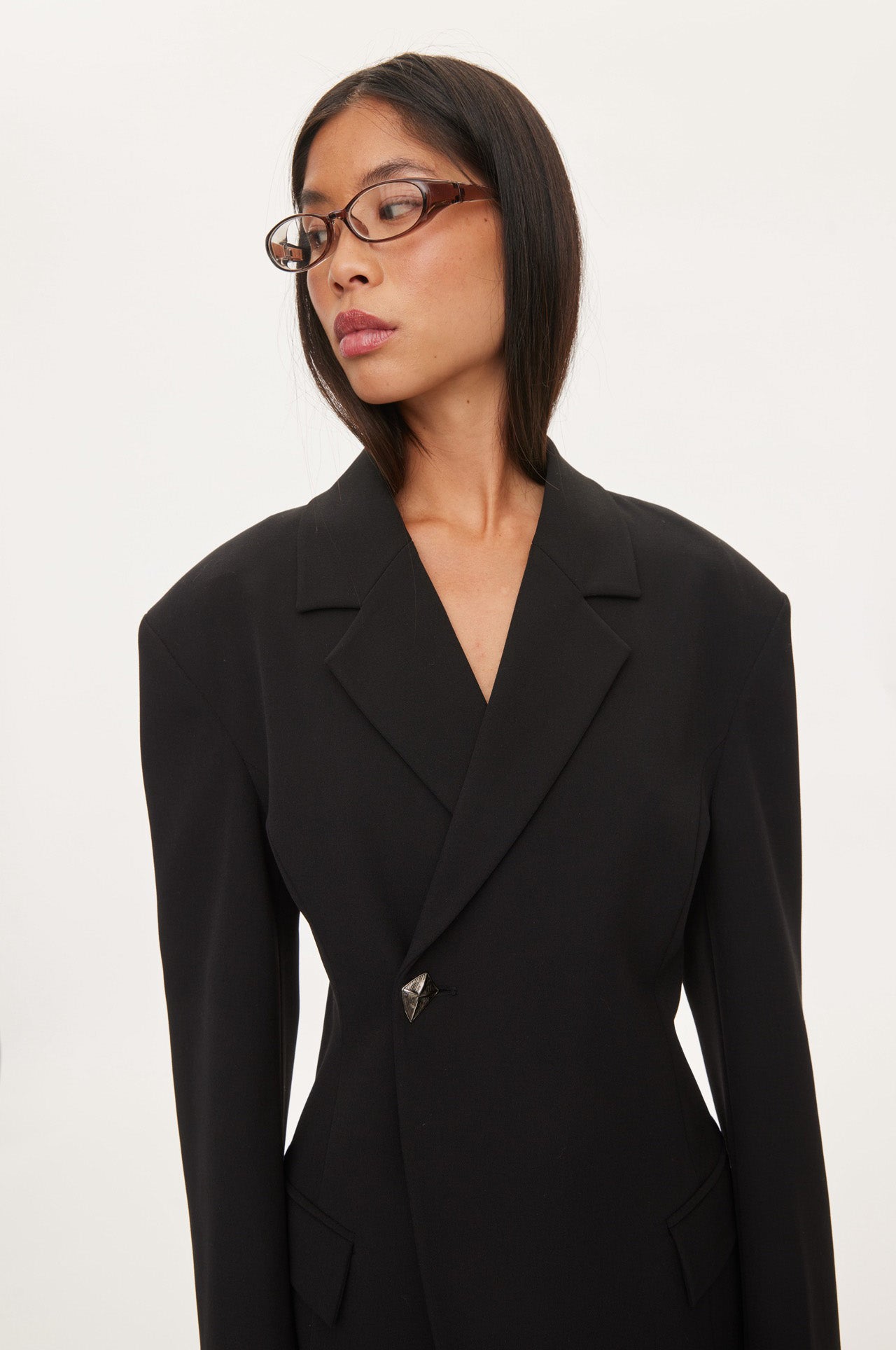 Oval Square Lily Blazer BLAZERS 8001 Black