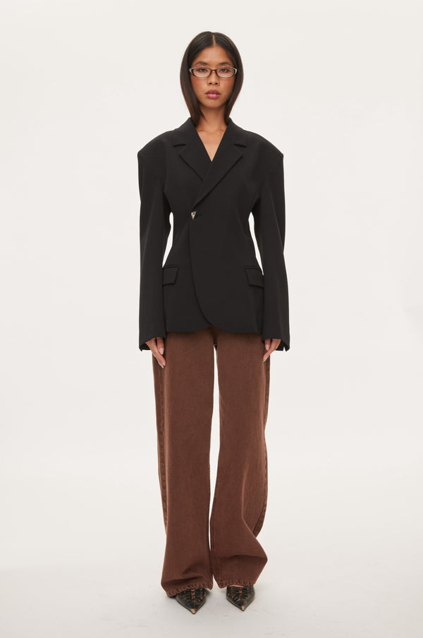 Oval Square Lily Blazer BLAZERS 8001 Black