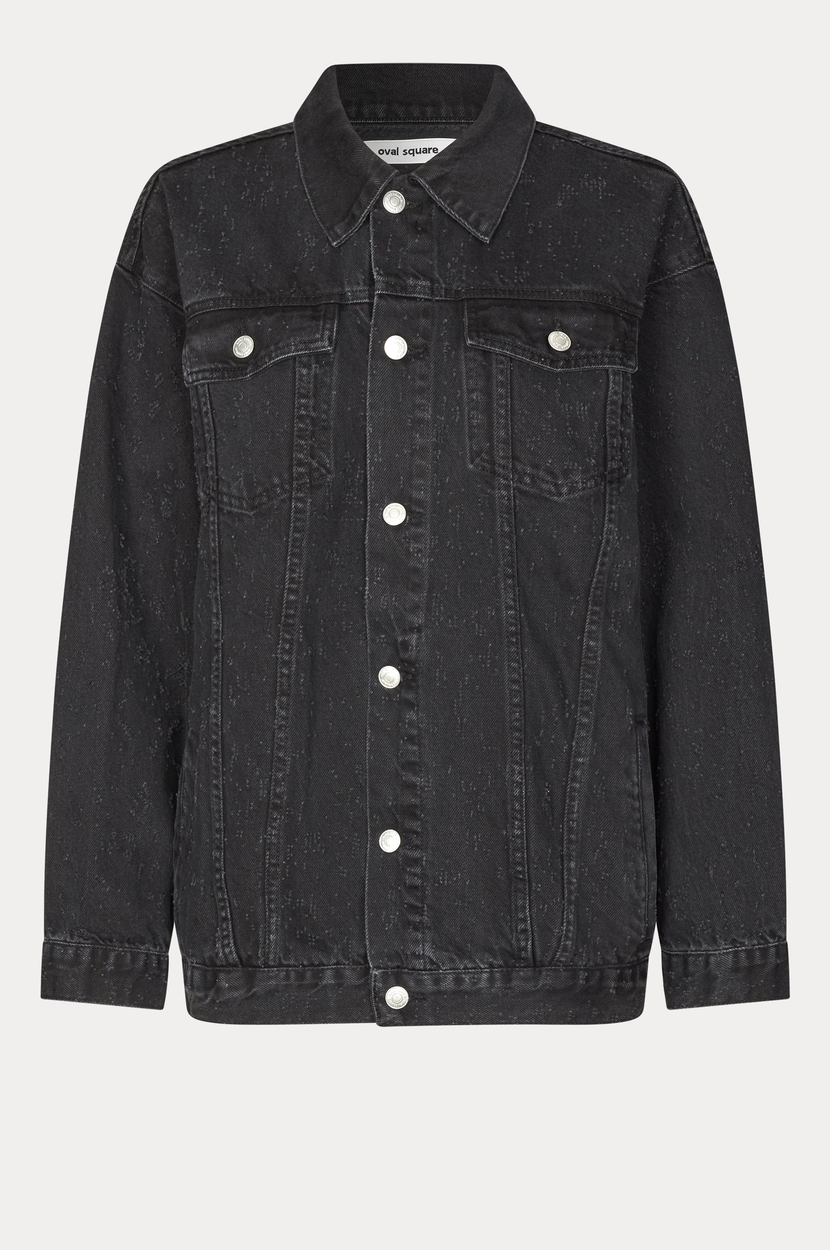 Oval Square Limit Denim Jacket 0109 JACKETS 8010 0109 Black Distressed