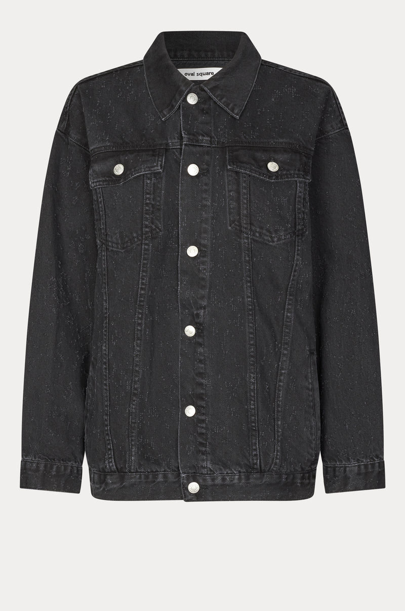 Oval Square Limit Denim Jacket 0109 JACKETS 8010 0109 Black Distressed