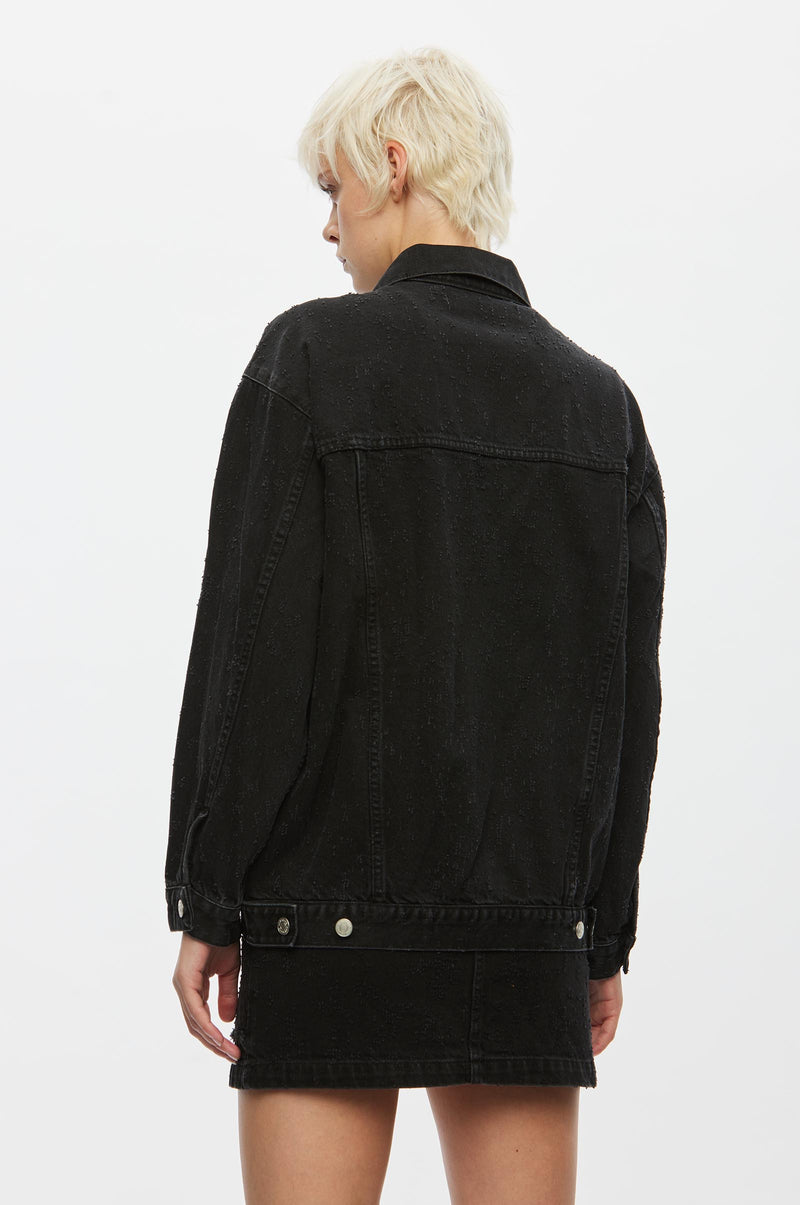Oval Square Limit Denim Jacket 0109 JACKETS 8010 0109 Black Distressed