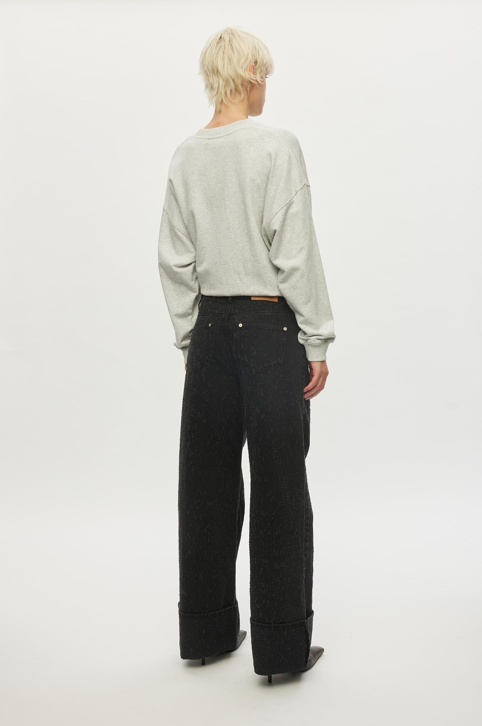 Oval Square Limit Jeans 0109 JEANS 8010 0109 Black Distressed