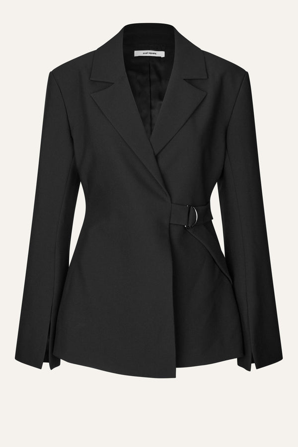 Oval Square Lind Blazer BLAZERS 8001 Black