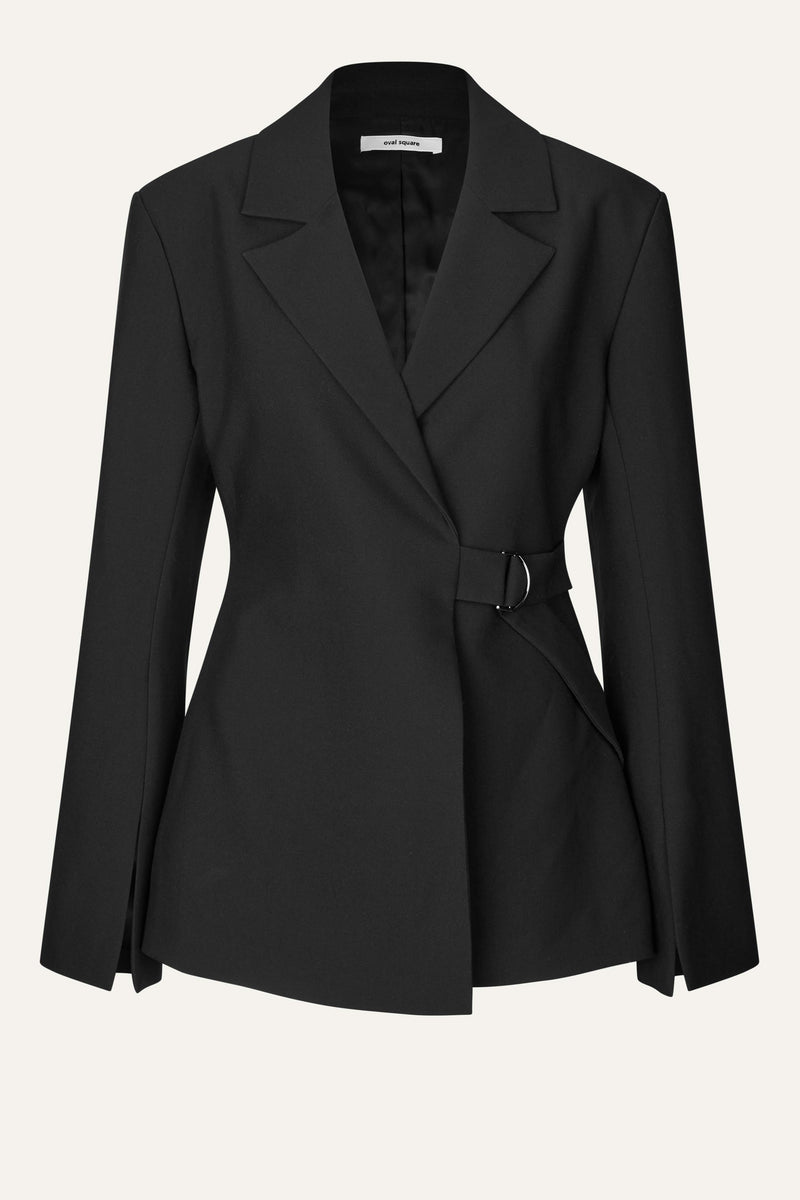 Oval Square Lind Blazer BLAZERS 8001 Black