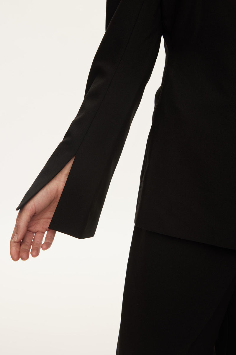 Oval Square Lind Blazer BLAZERS 8001 Black