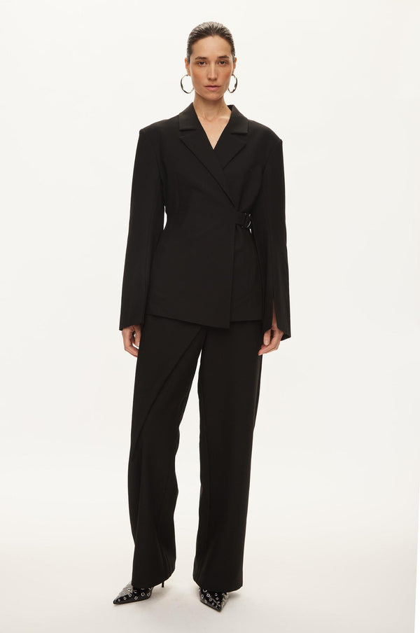 Oval Square Lind Blazer BLAZERS 8001 Black