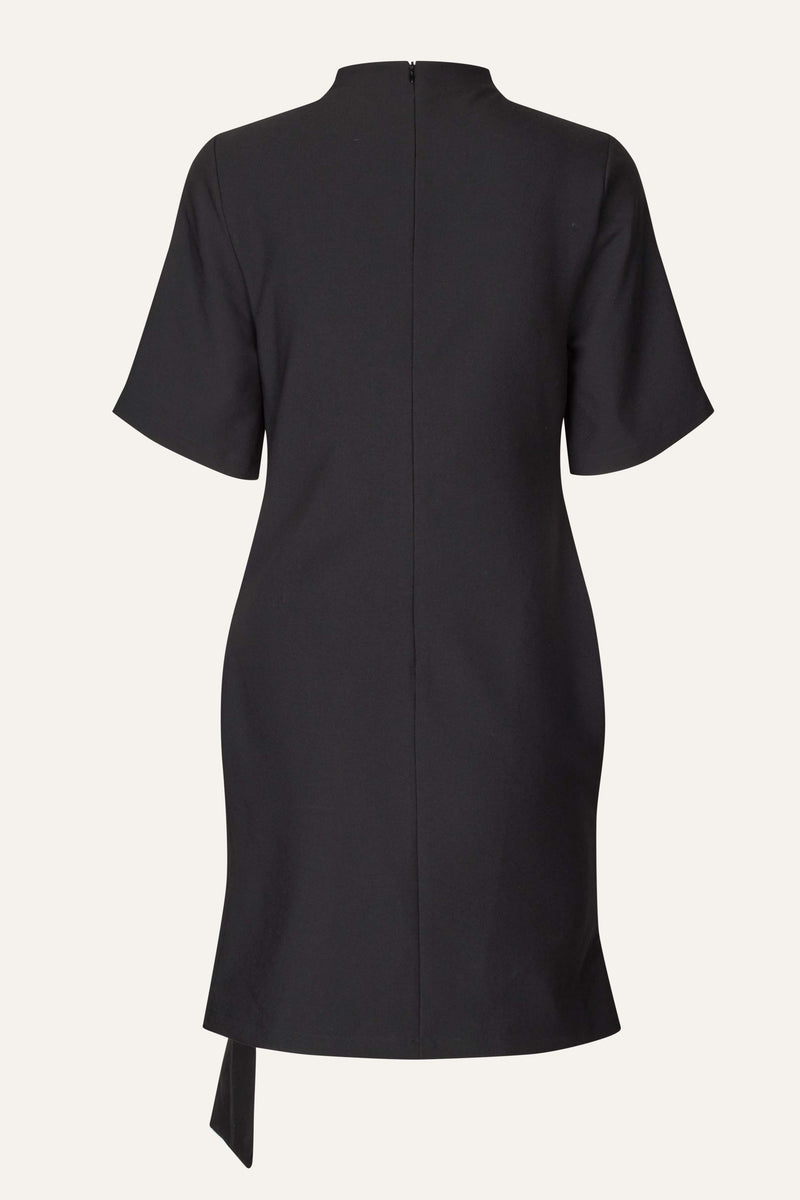 Oval Square Lind Dress DRESSES 8001 Black