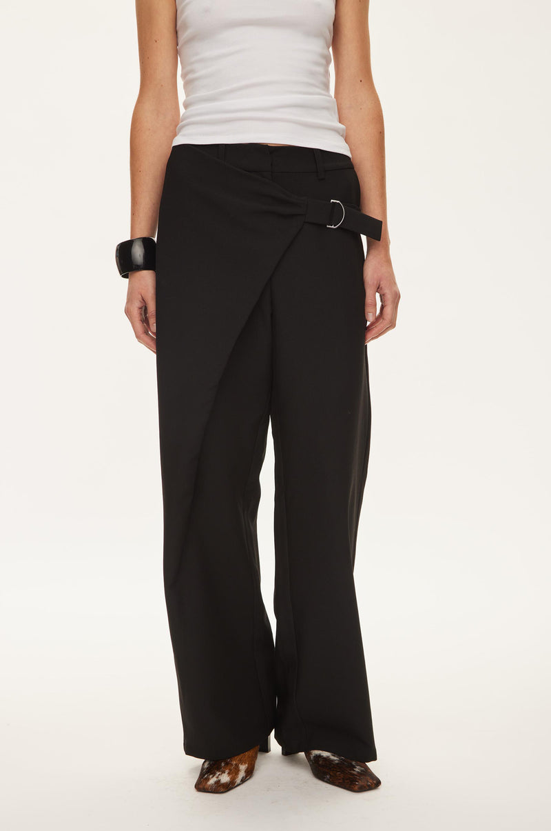 Oval Square Lind Trousers TROUSERS 8001 Black