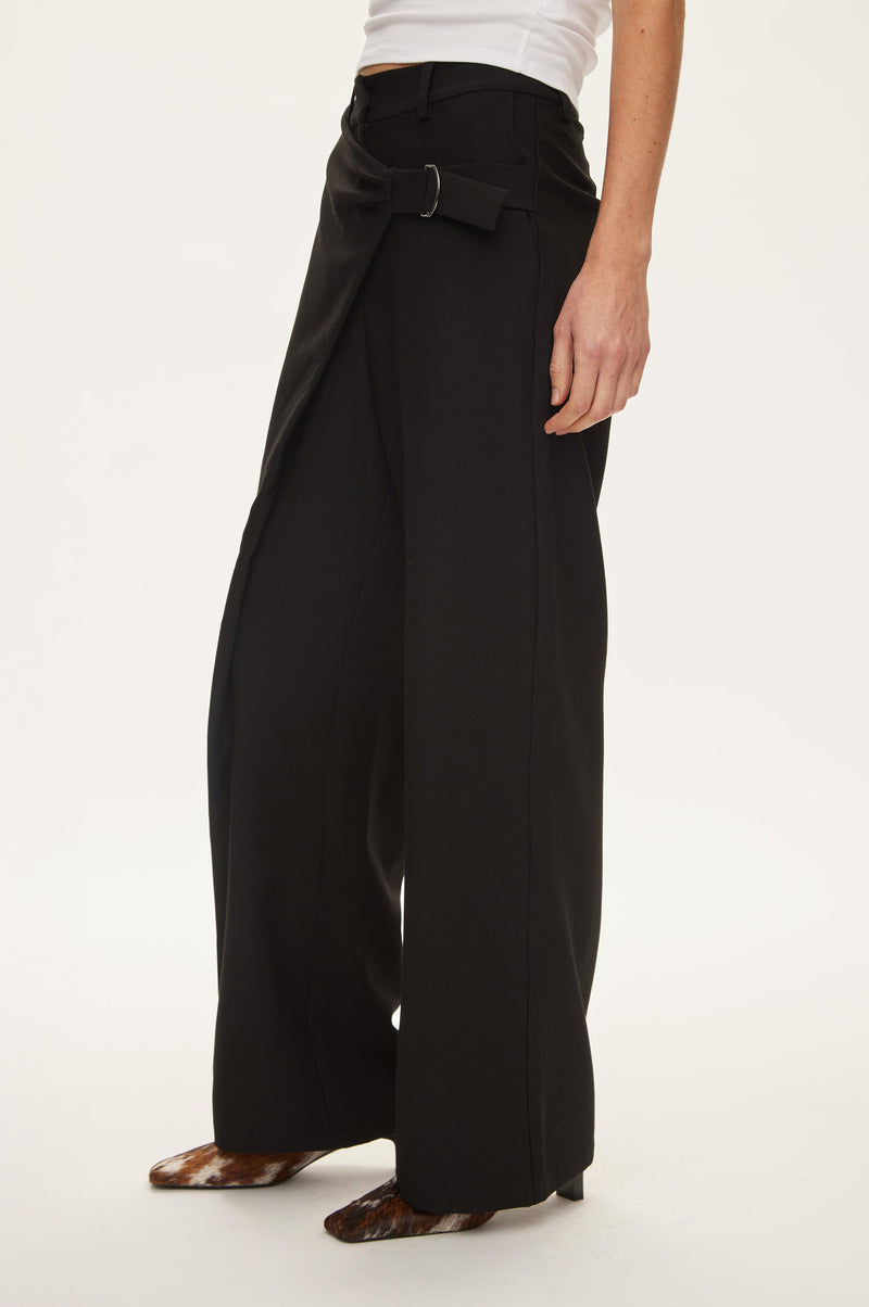 Oval Square Lind Trousers TROUSERS 8001 Black