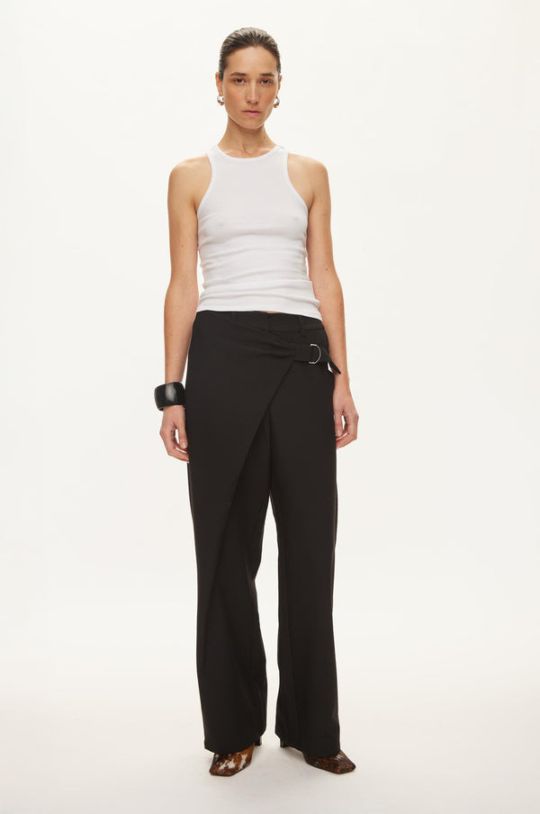 Oval Square Lind Trousers TROUSERS 8001 Black