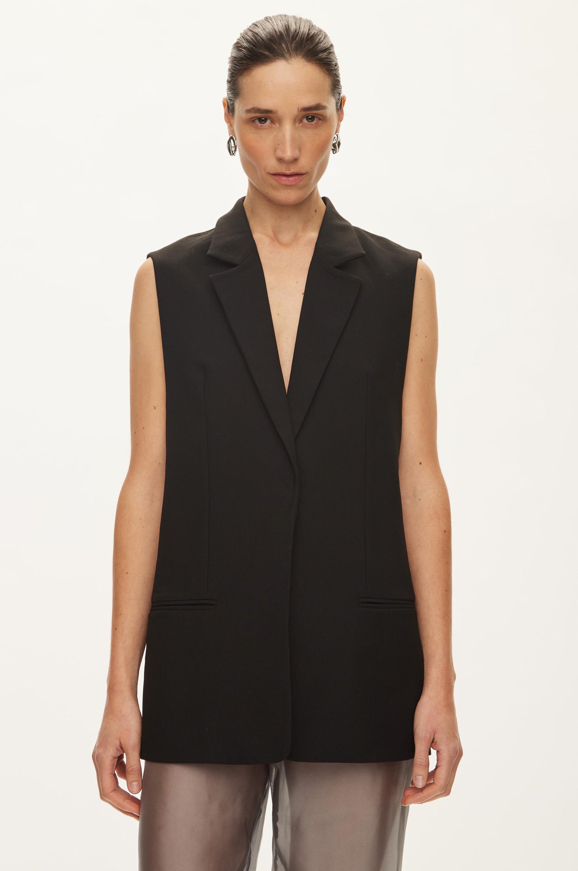 Oval Square Lind Vest VESTS 8001 Black