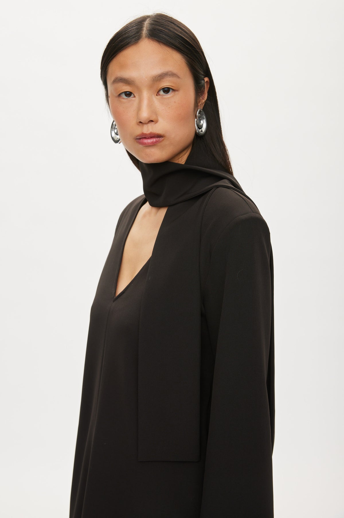 Oval Square Lisa dress DRESSES Black