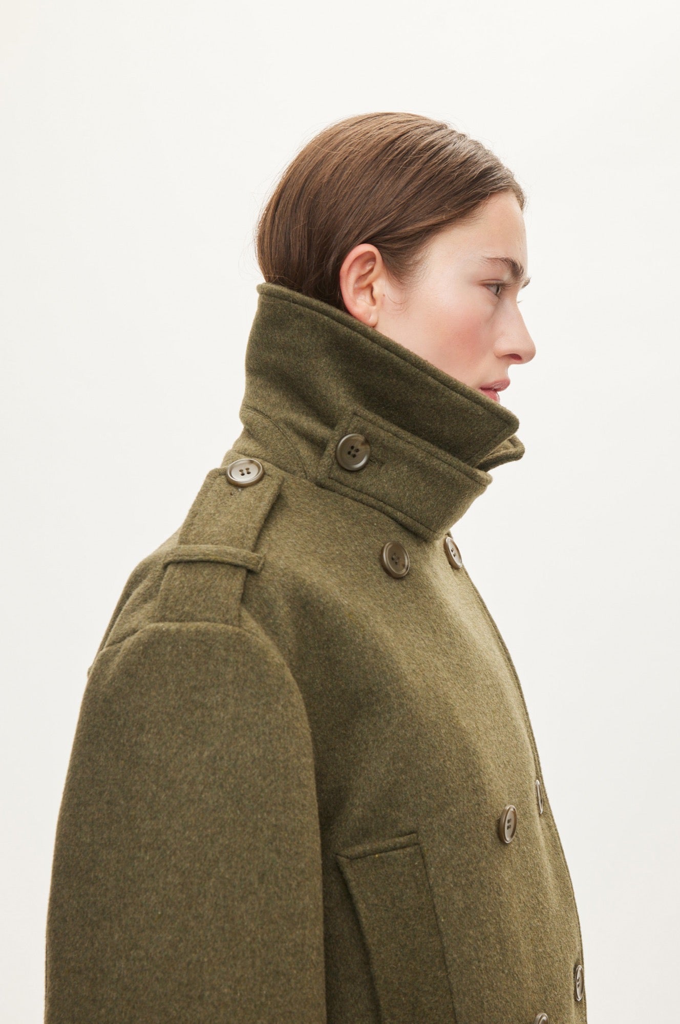 Oval Square Louis wool jacket JACKETS Army