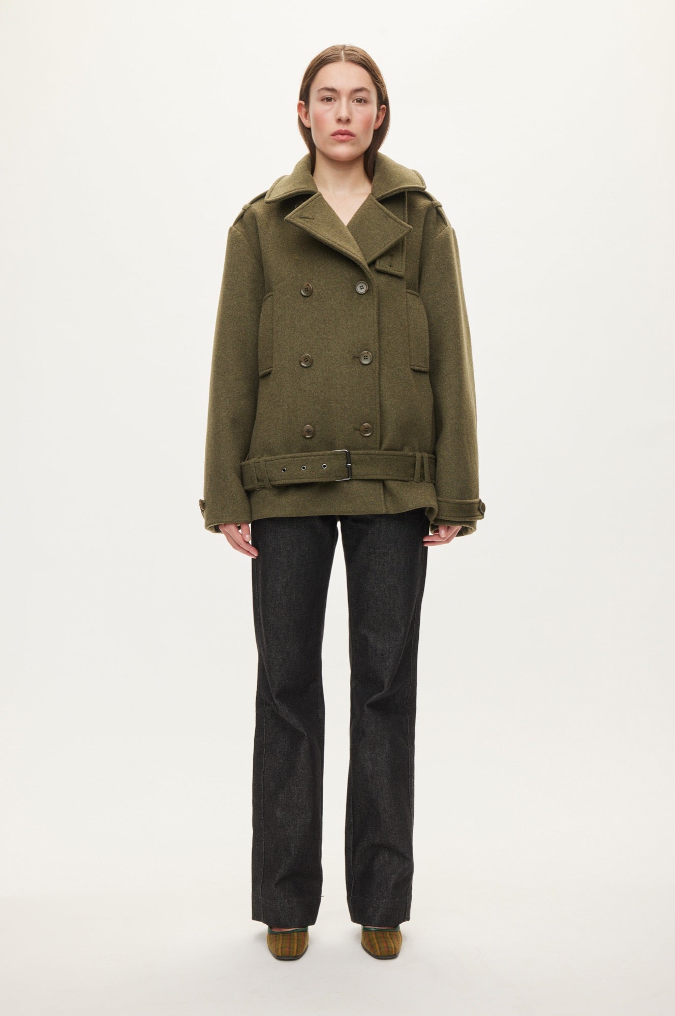 Oval Square Louis wool jacket JACKETS Army