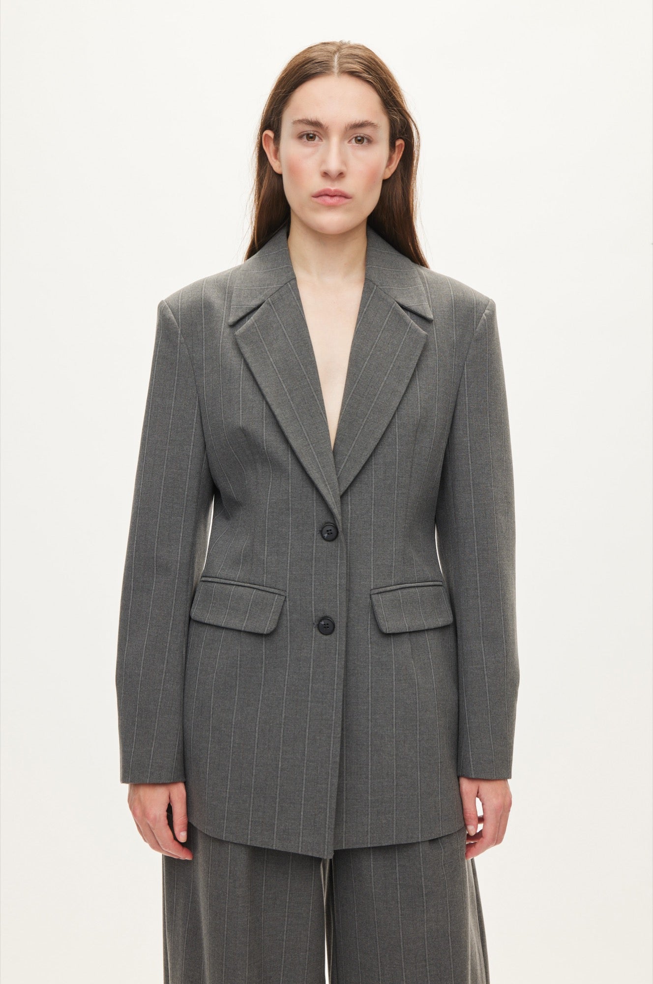 Oval Square Mary blazer BLAZERS Dark grey Mel. stripe