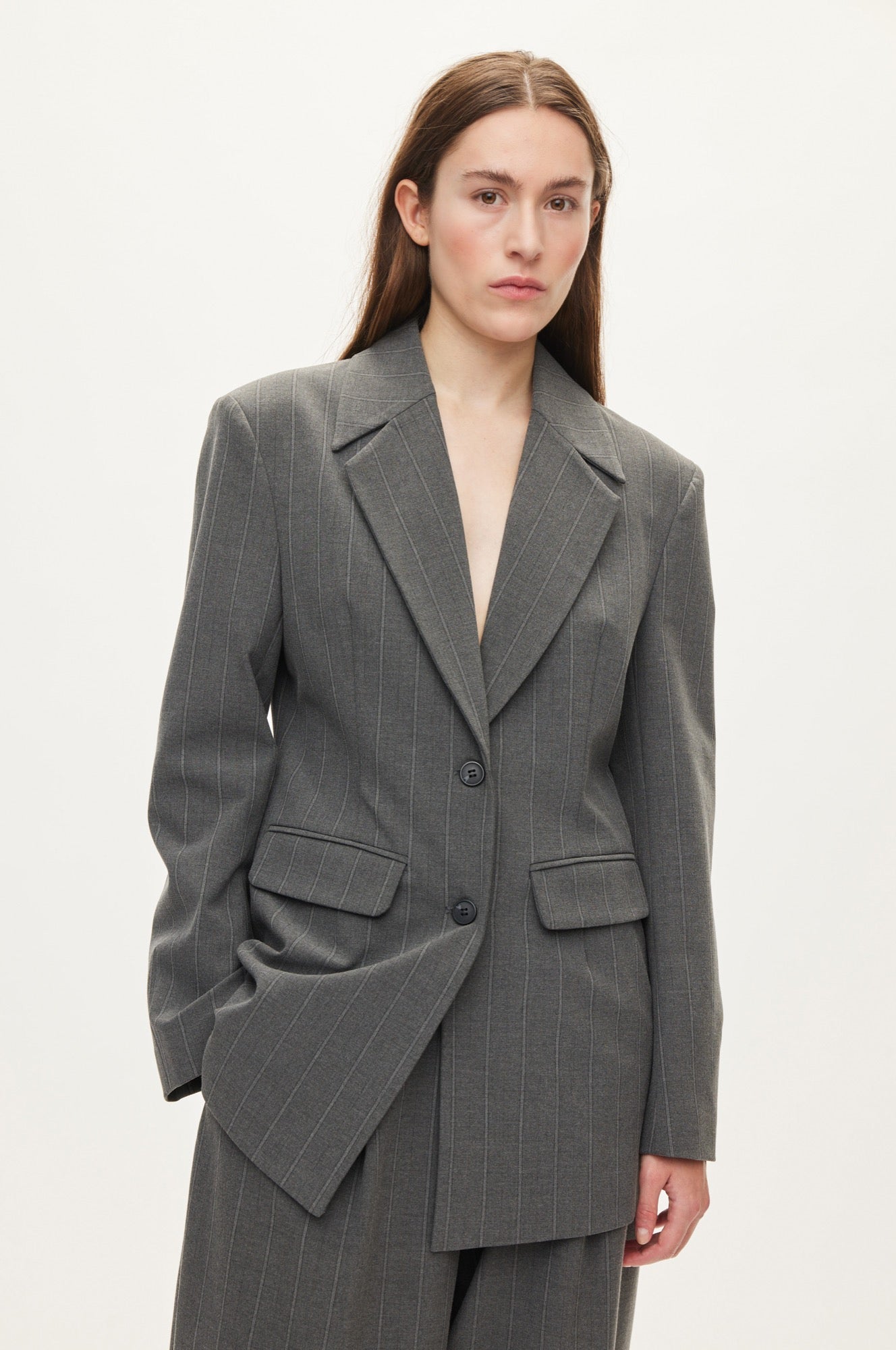 Oval Square Mary blazer BLAZERS Dark grey Mel. stripe
