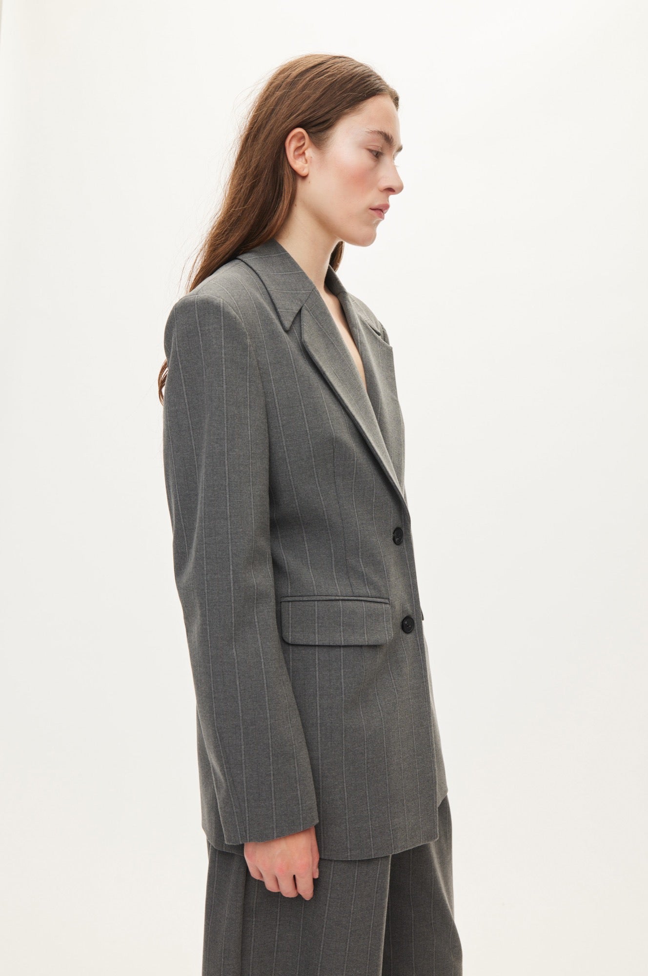 Oval Square Mary blazer BLAZERS Dark grey Mel. stripe