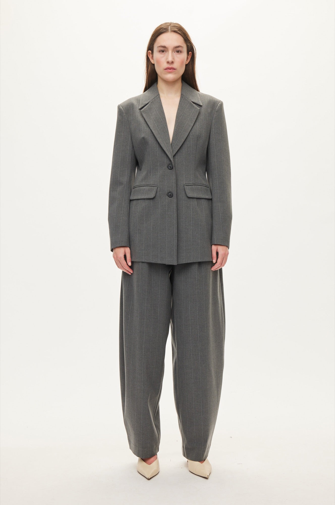 Oval Square Mary blazer BLAZERS Dark grey Mel. stripe