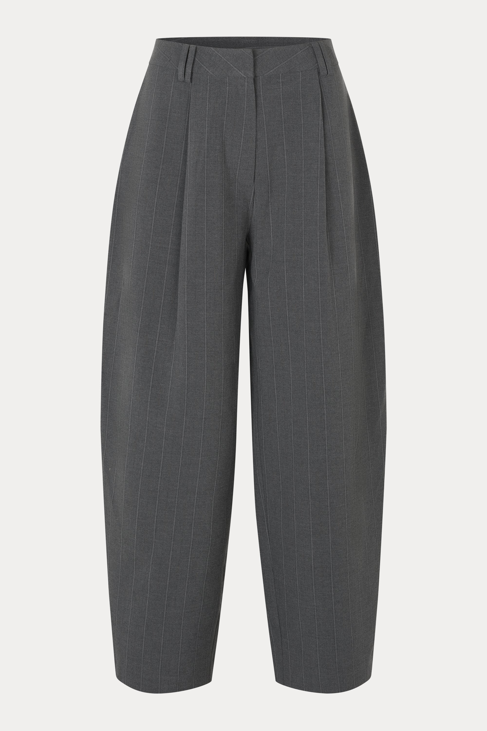 Oval Square Mary trousers TROUSERS Dark grey Mel. stripe