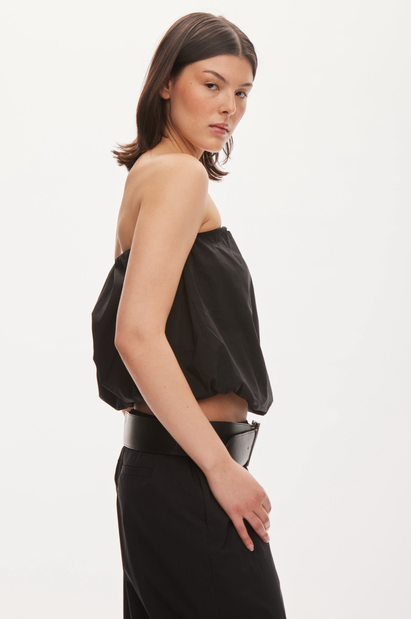 Oval Square Miku top TOP Black