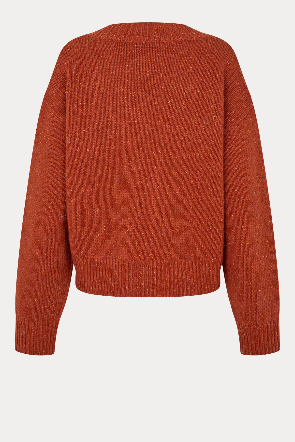 Oval Square Mingus v-neck knit KNITS Rust Red