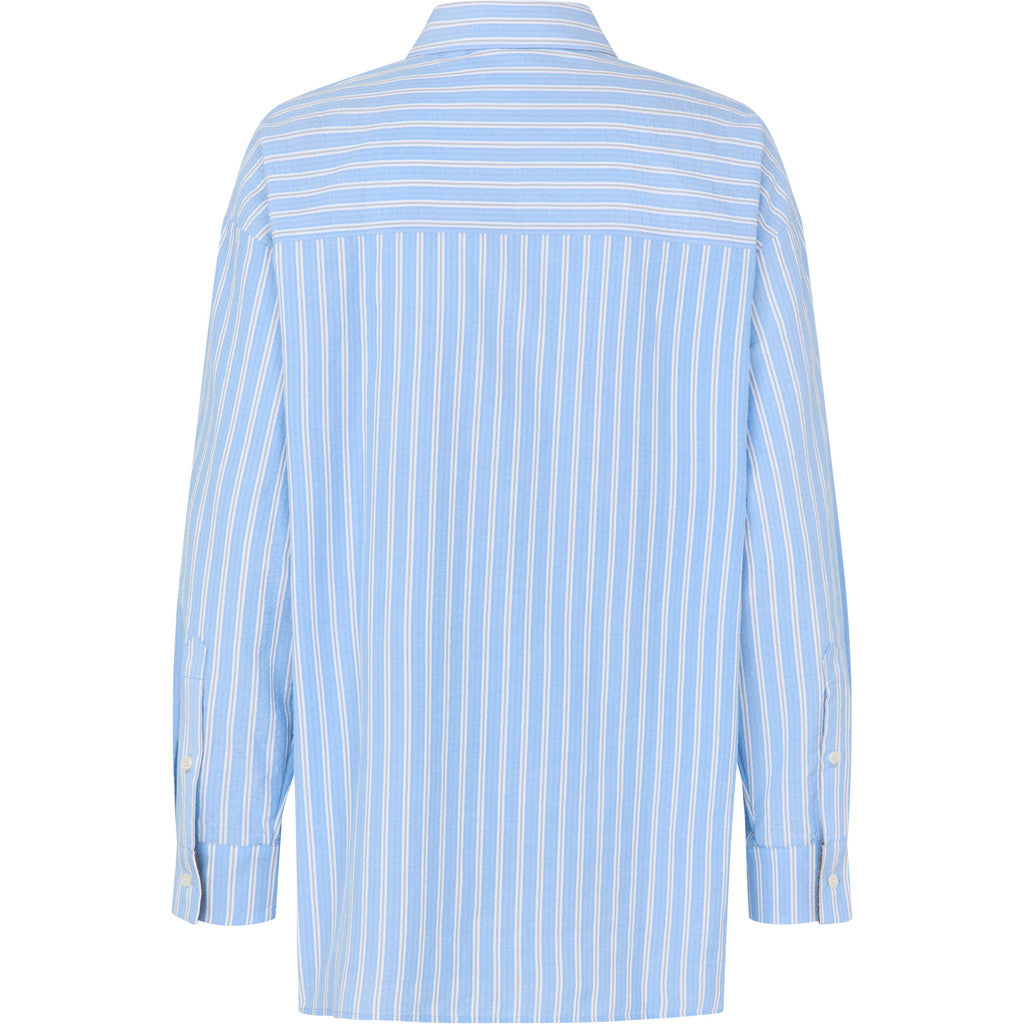 Oval Square Minka oversized shirt SHIRTS Light Blue stripes