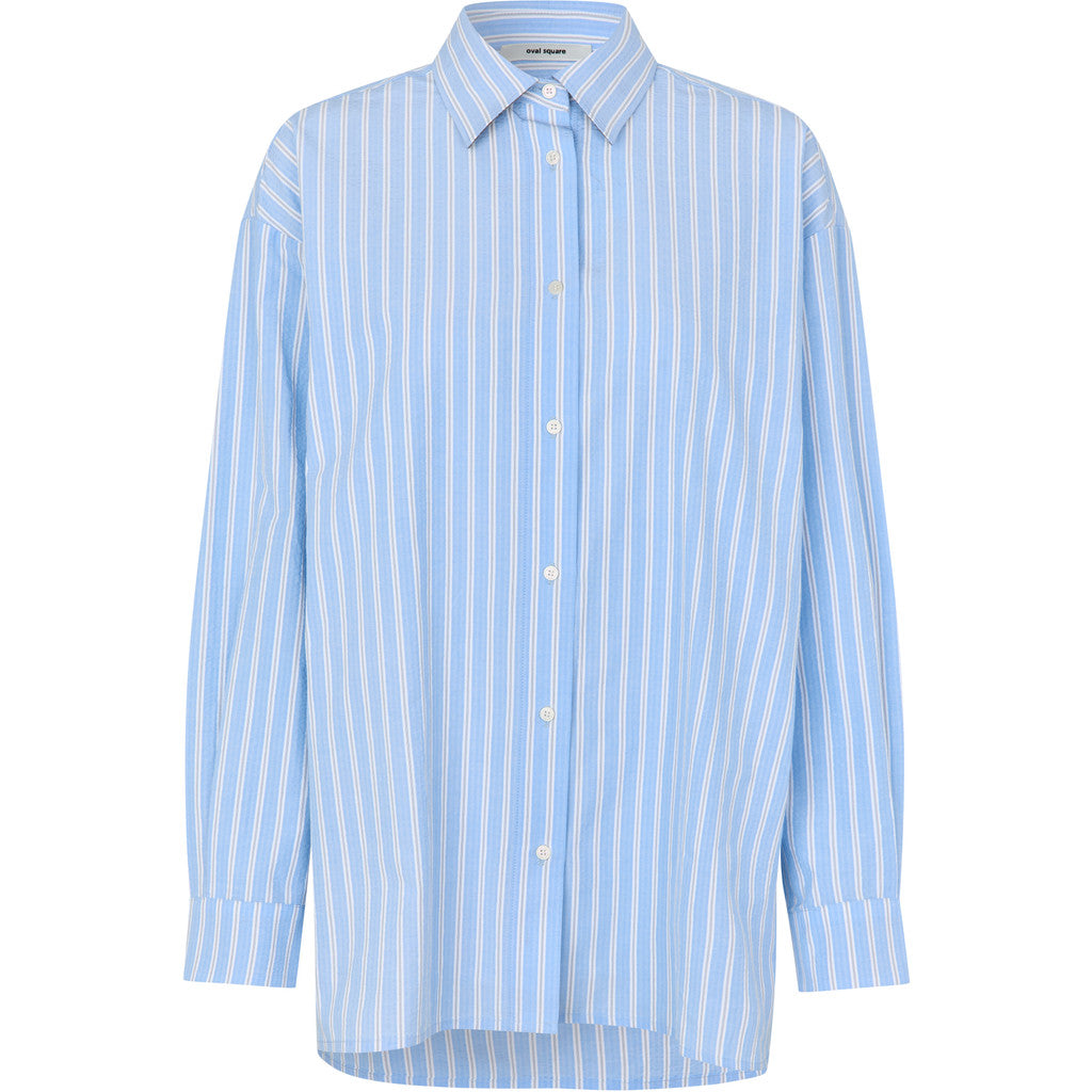 Oval Square Minka oversized shirt SHIRTS Light Blue stripes
