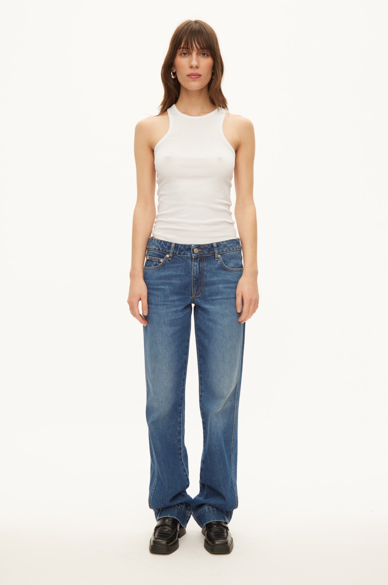 Oval Square Mod jeans JEANS Mid blue