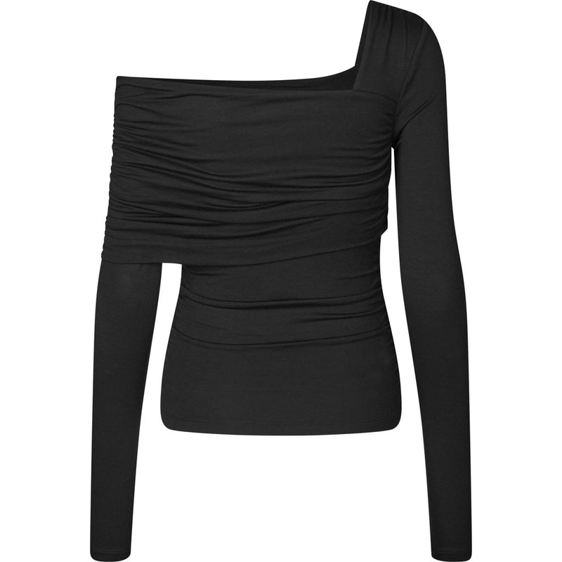 Oval Square Night Blouse BLOUSES 8001 Black