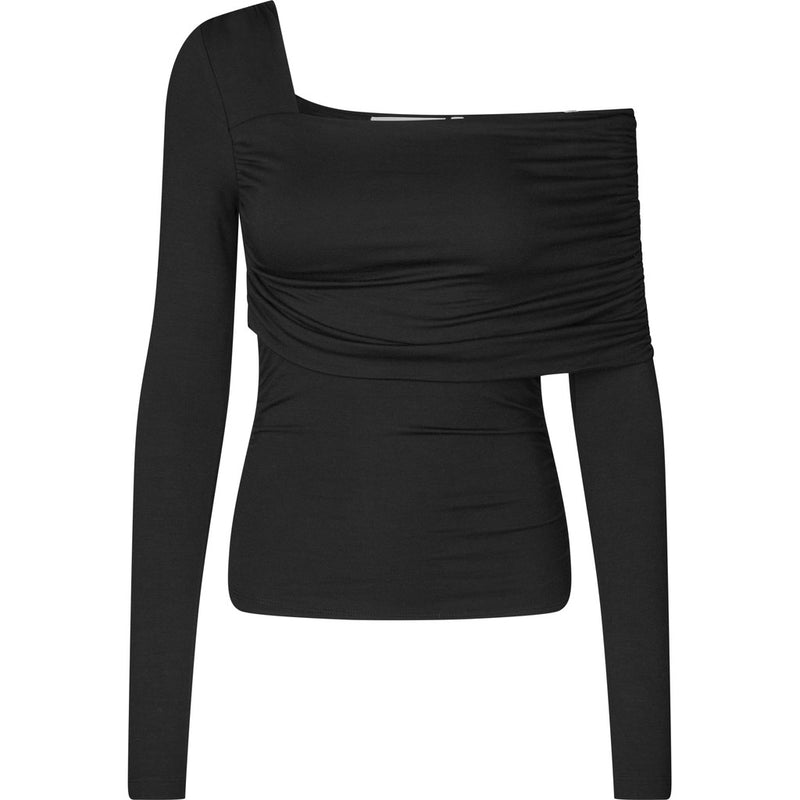 Oval Square Night Blouse BLOUSES 8001 Black