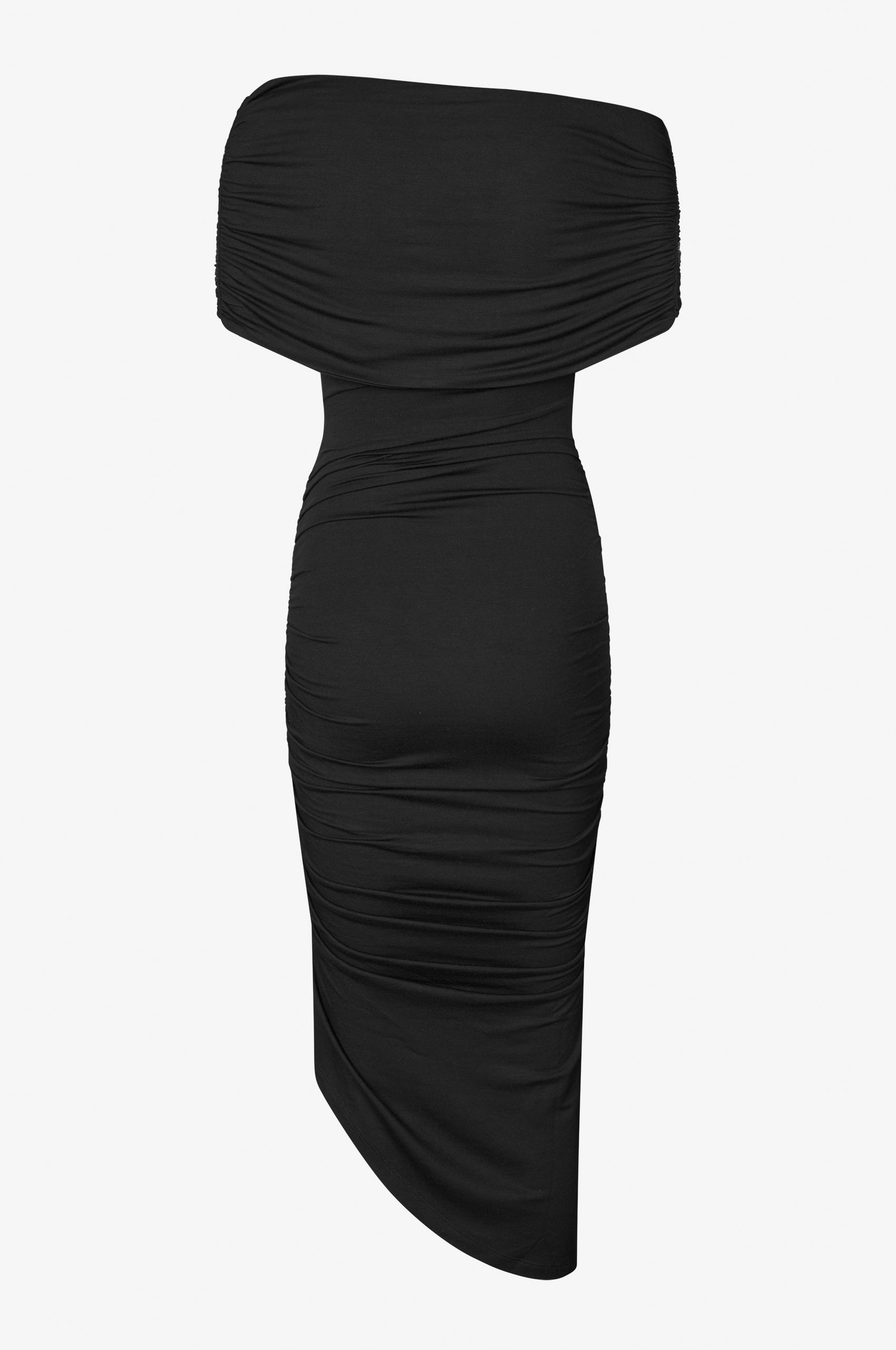Oval Square Night Dress DRESSES 8001 Black