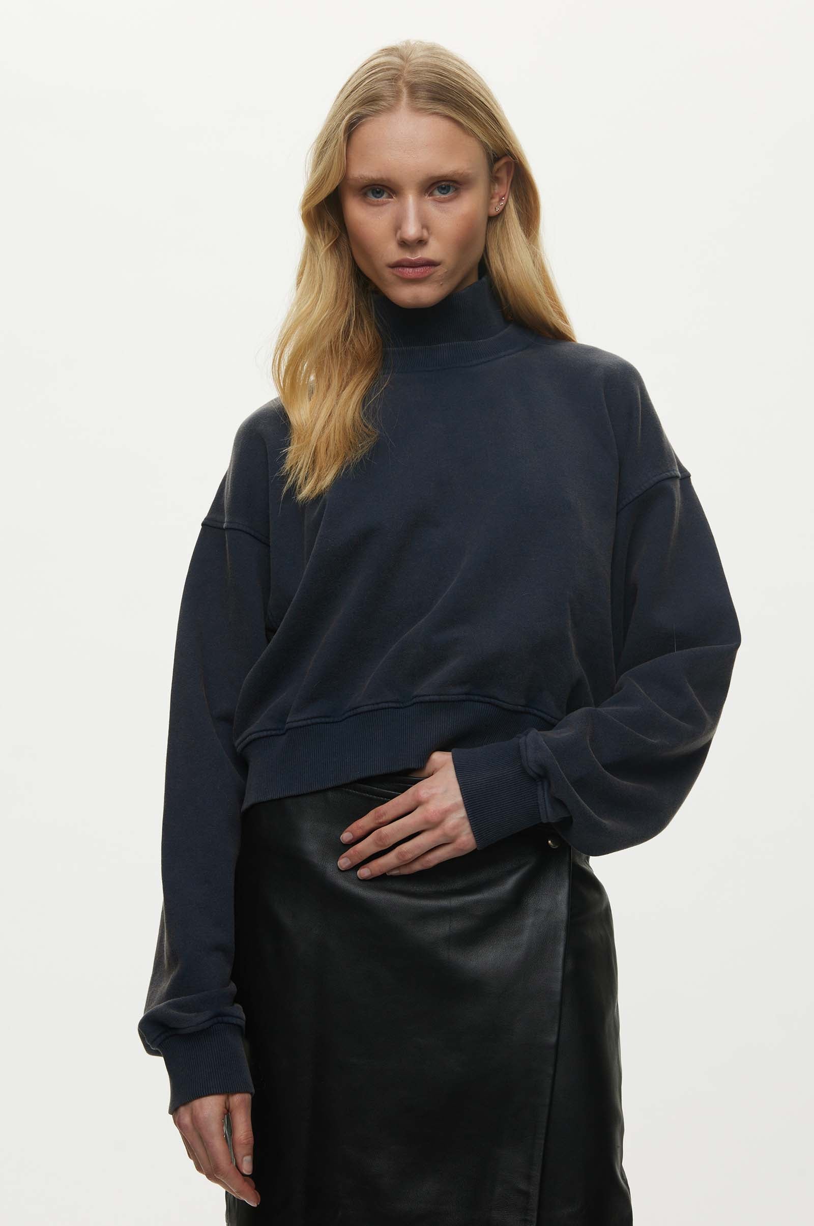 Oval Square Noel Rib Crewneck BLOUSES 5010 Navy