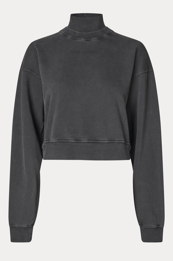 Oval Square Noel Rib Crewneck BLOUSES 8009 Black Washed