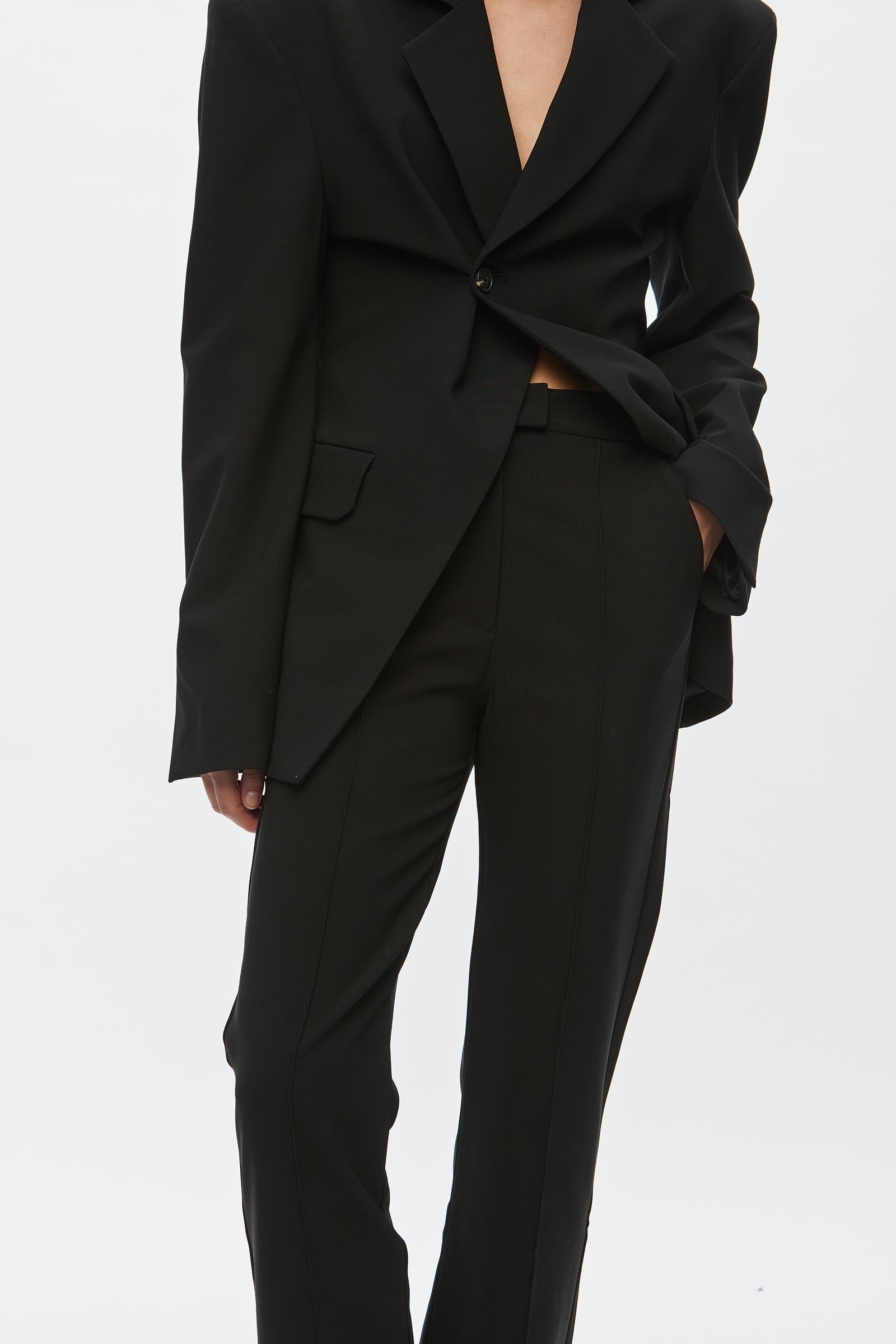 Oval Square OSLuxury Pants TROUSERS 8001 Black
