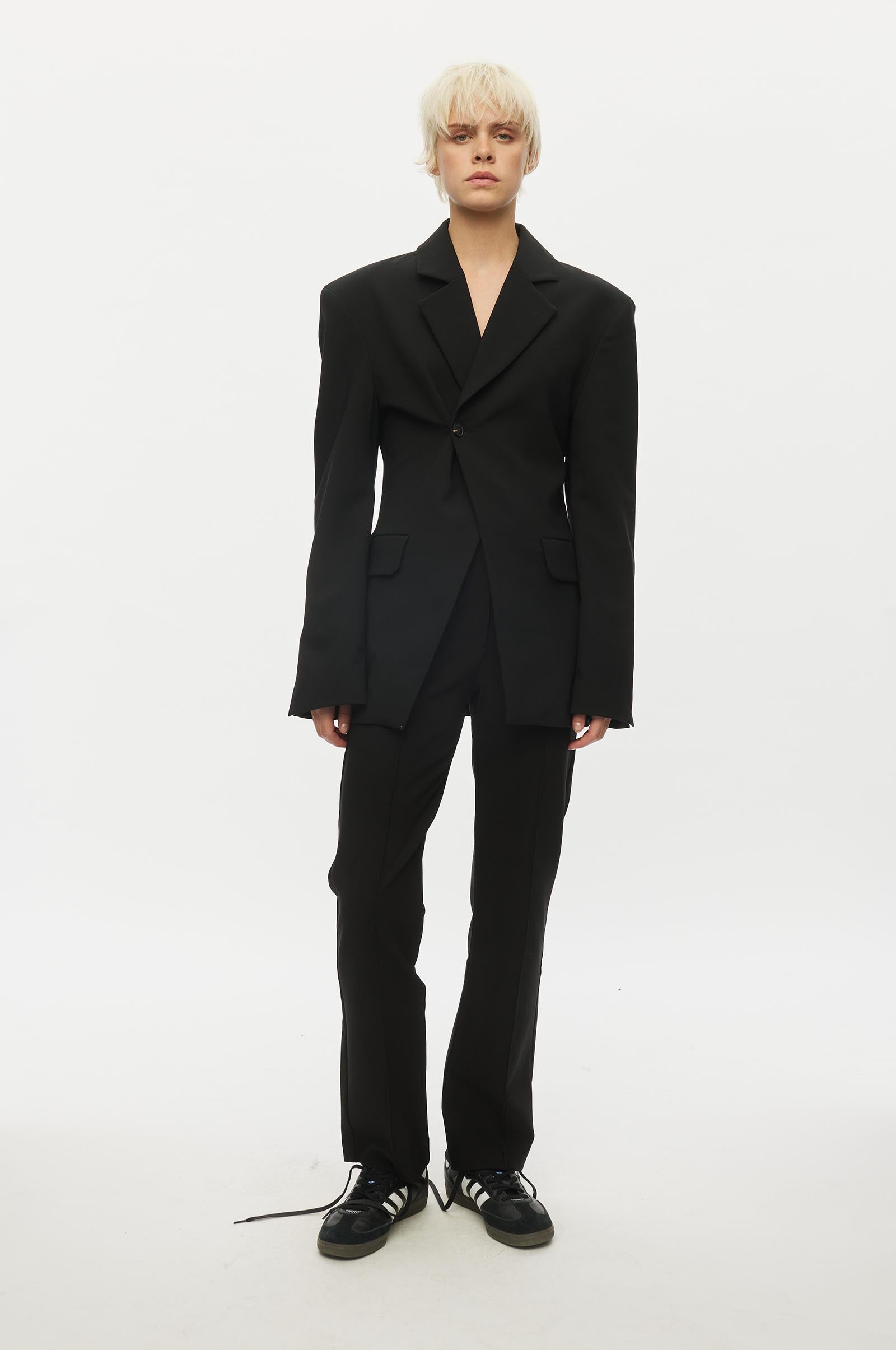 Oval Square OSLuxury Pants TROUSERS 8001 Black