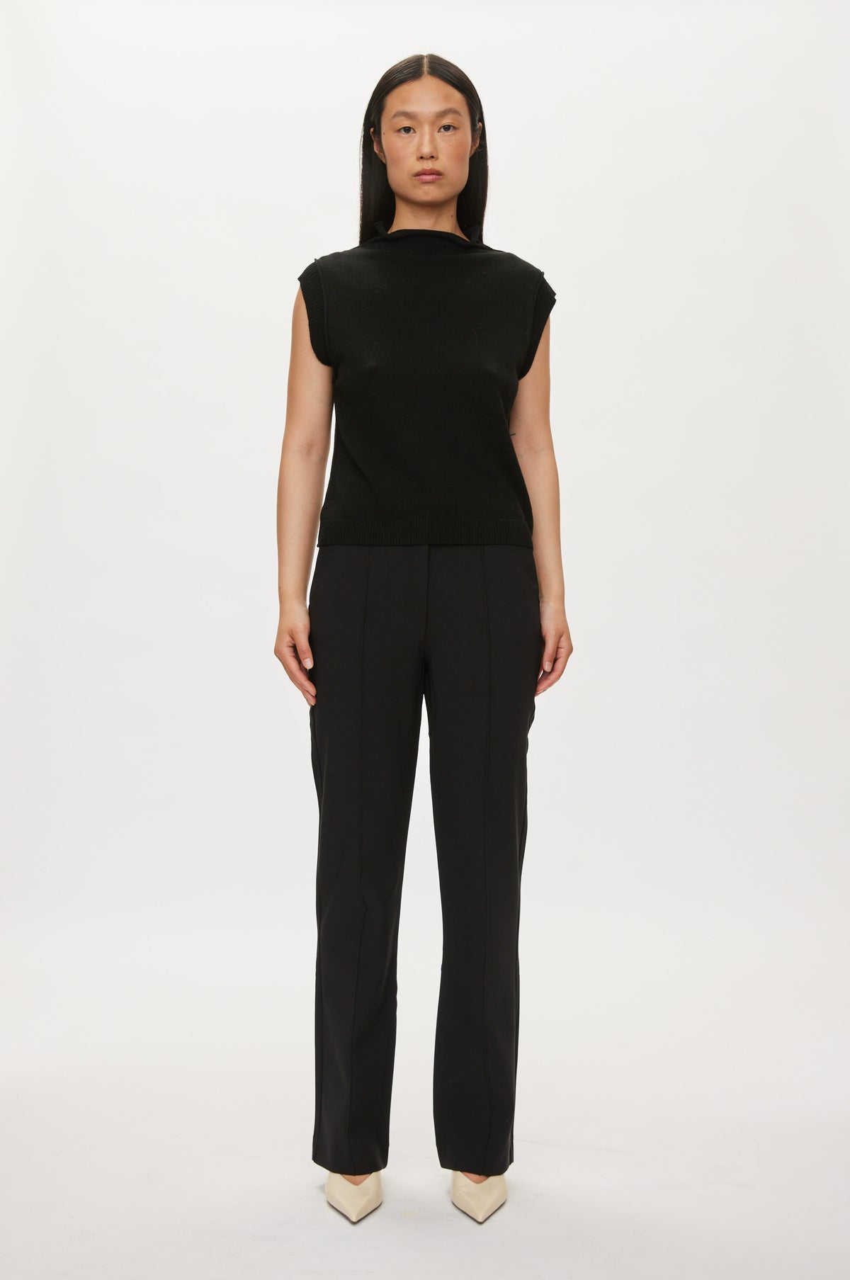 Oval Square OSLuxury Pants TROUSERS 8001 Black