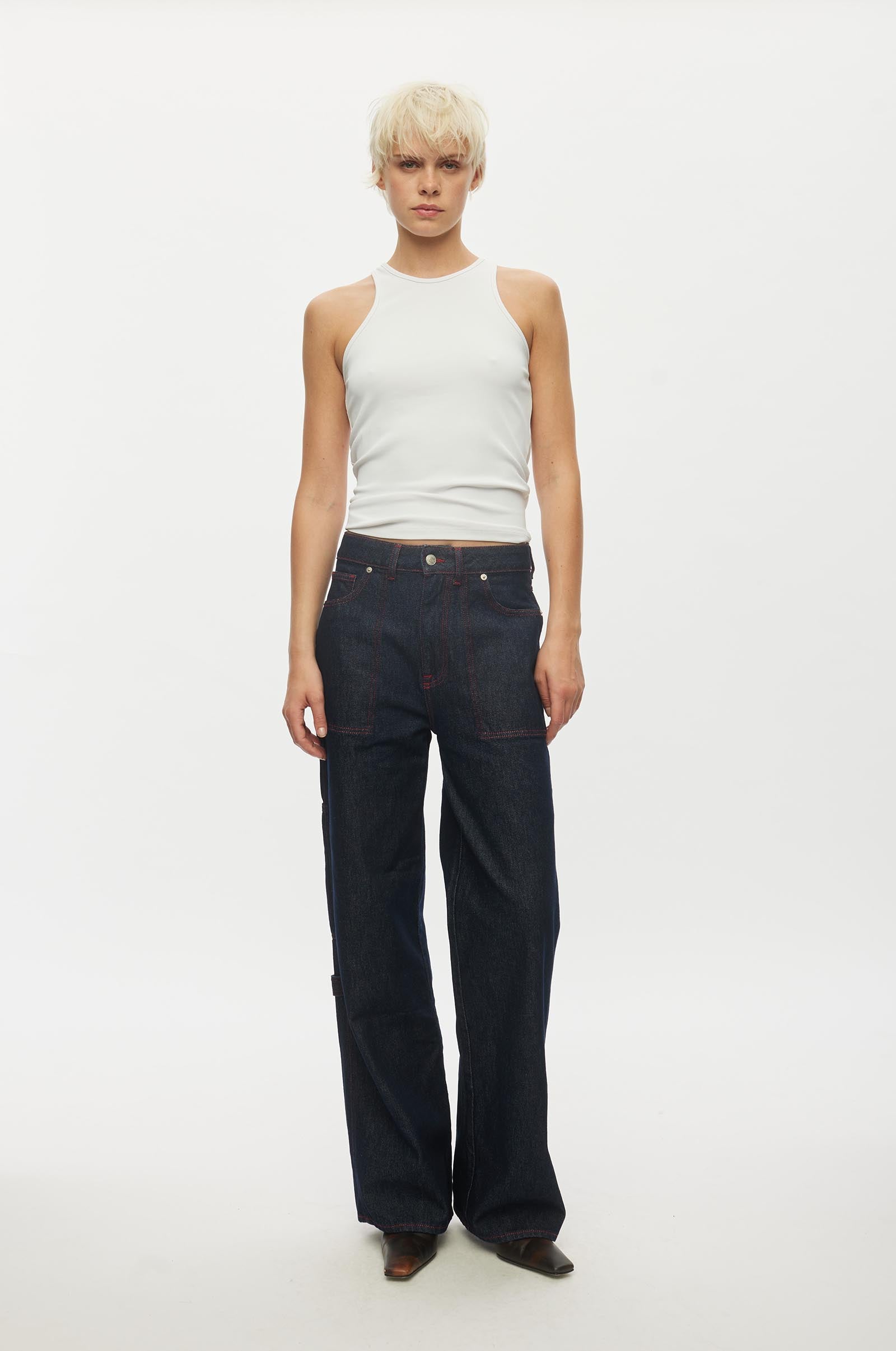 OVAL SQUARE / オヴァル スクエア 23SS 23090510000910 Deuxieme Classe 取扱い STRIPE TOP ベアトップ OVAL SQUARE / オヴァル スクエア 23SS 23090510000910 Deuxieme