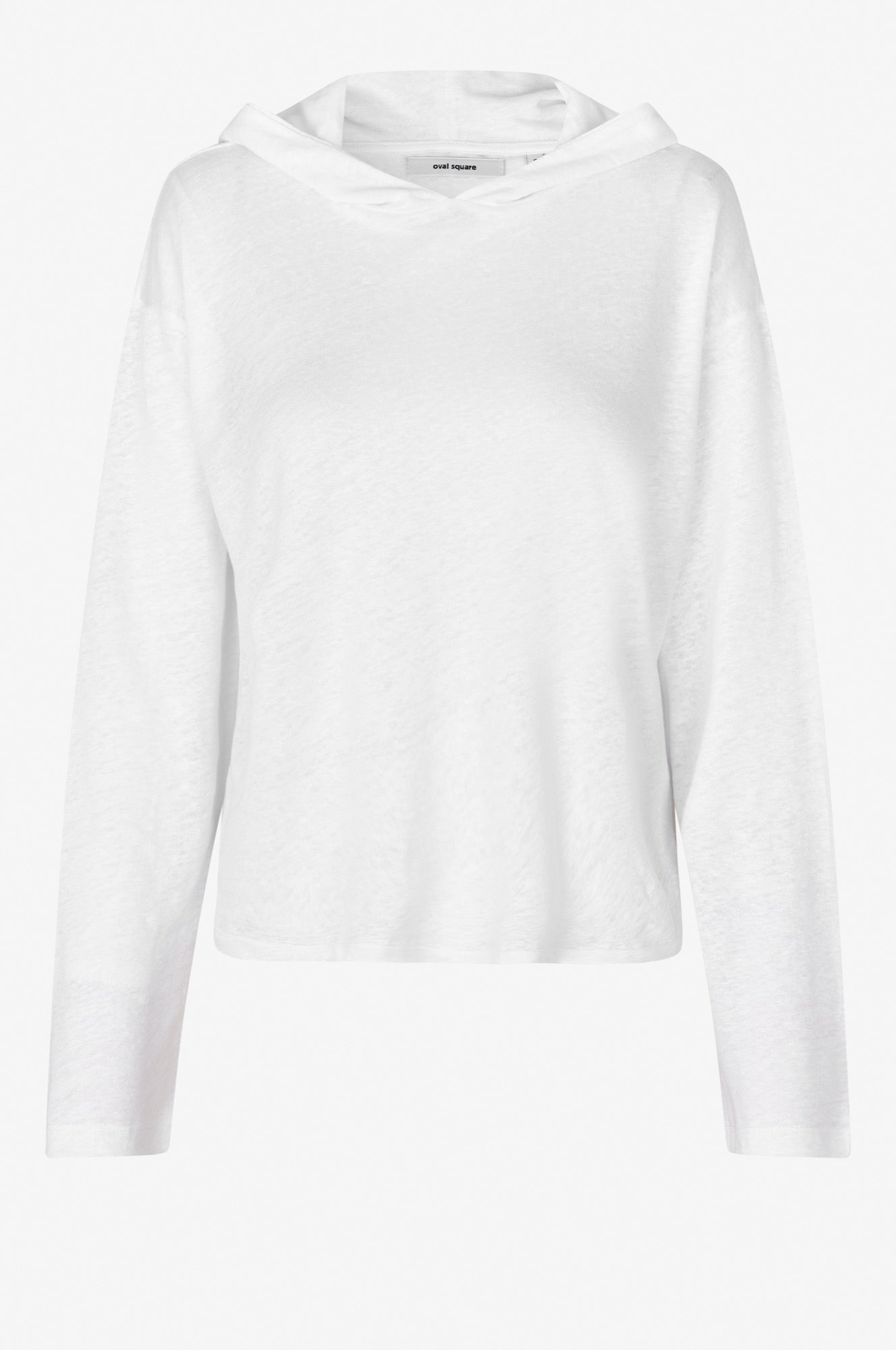 Oval Square Palma Hood Ls Tee TEE 1001 White