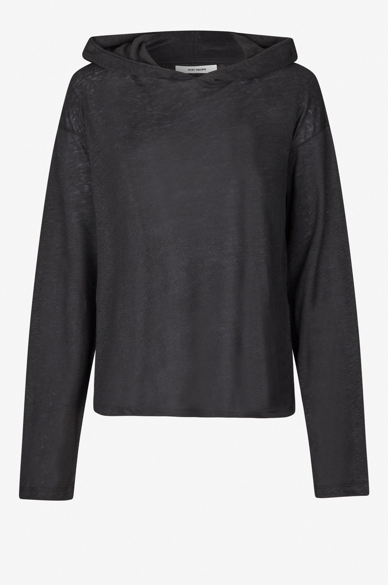 Oval Square Palma Hood Ls Tee TEE 8001 Black