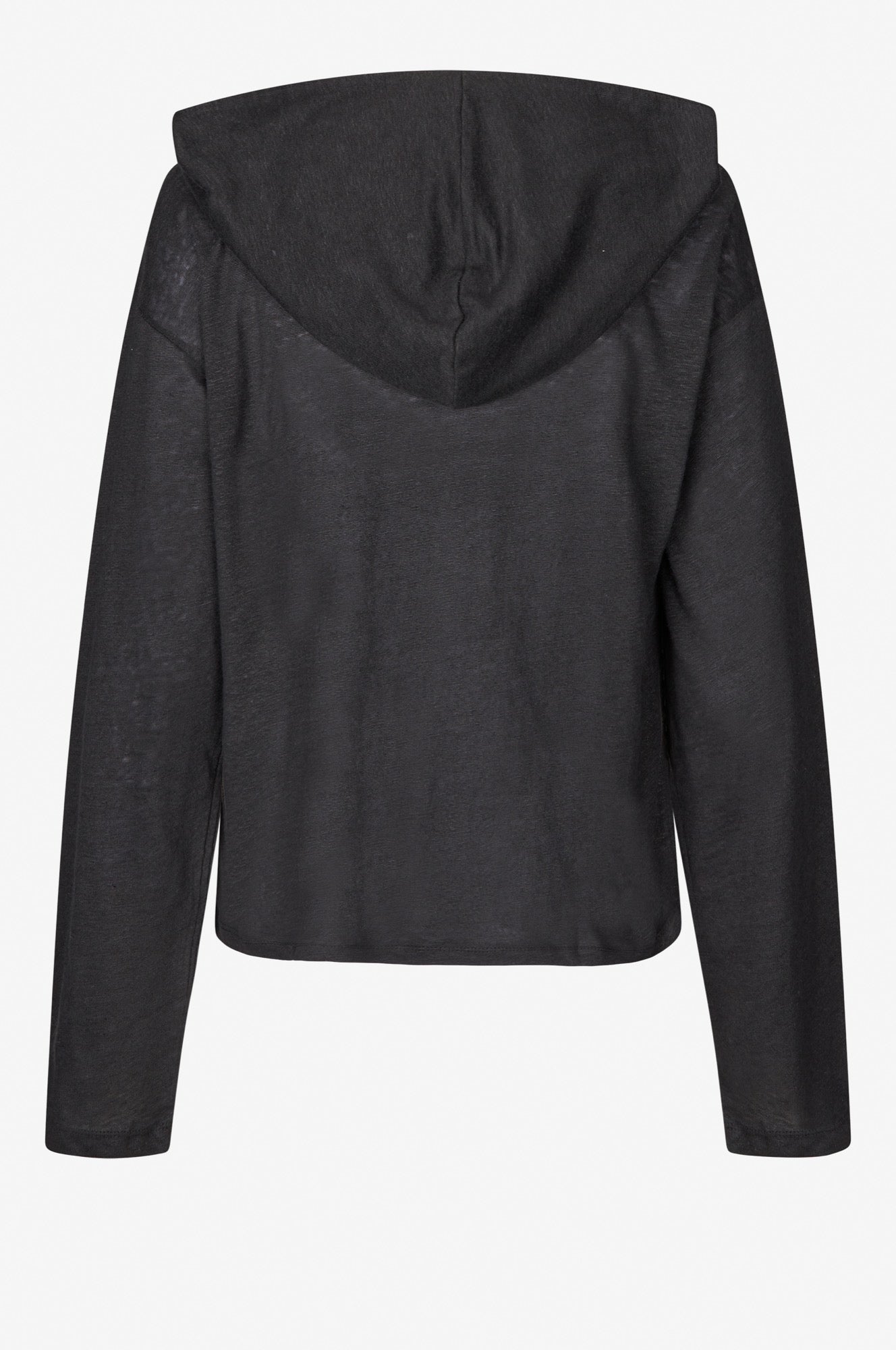 Oval Square Palma Hood Ls Tee TEE 8001 Black