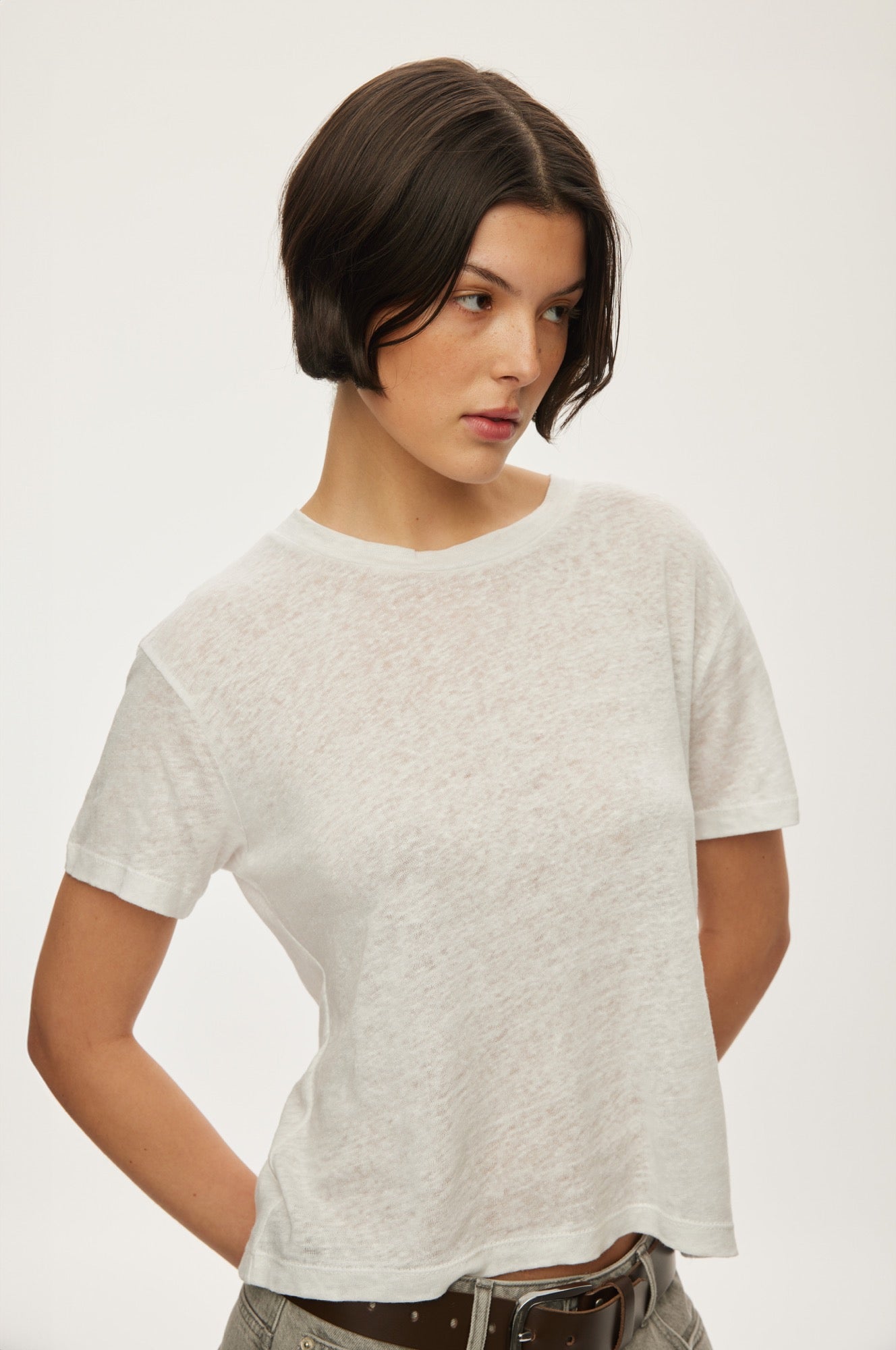 Oval Square Palma Tee TEE 1001 White