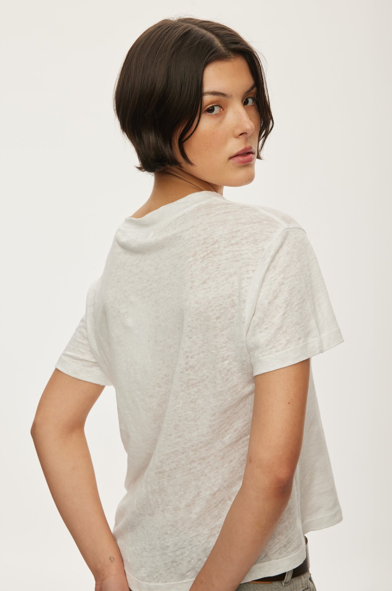 Oval Square Palma Tee TEE 1001 White