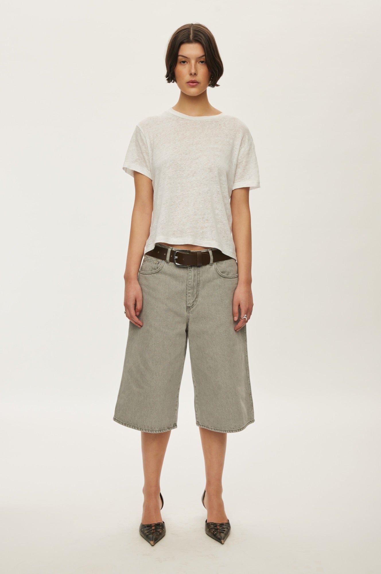 Oval Square Palma Tee TEE 1001 White