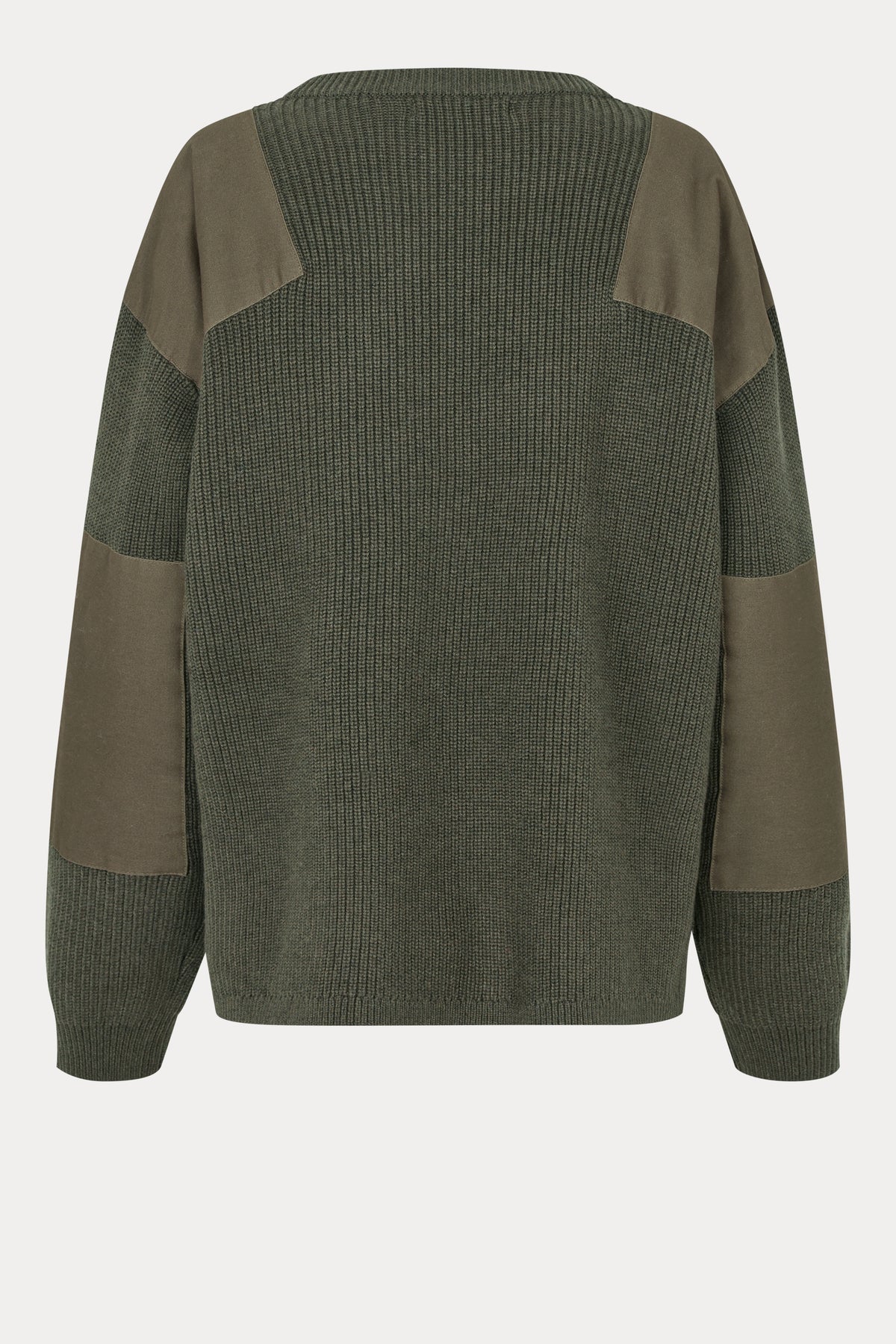Oval Square Patch Knit KNITS Dark Olive