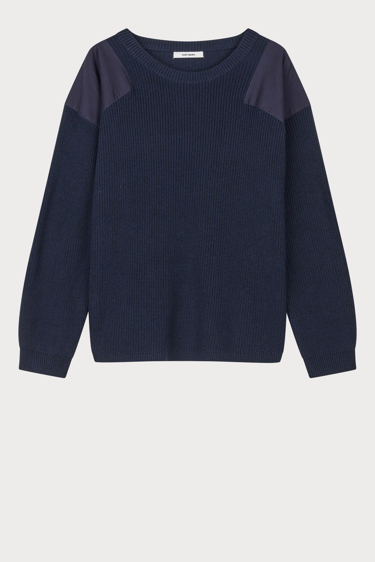 Oval Square Patch Knit KNITS Navy
