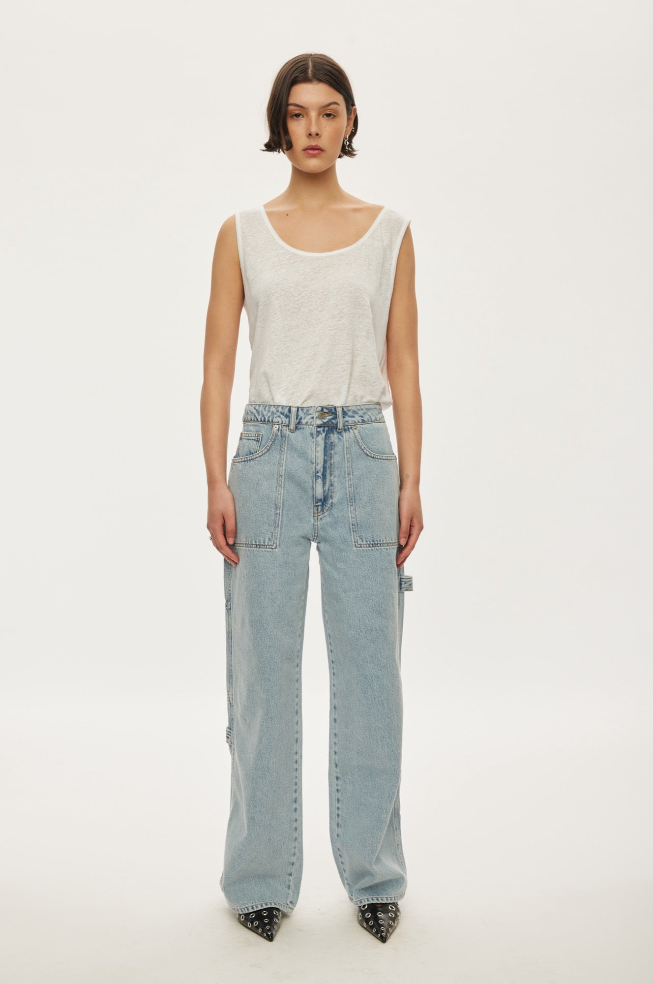 Oval Square Player Jeans 0105 JEANS 5022 0105 Light Blue Wash